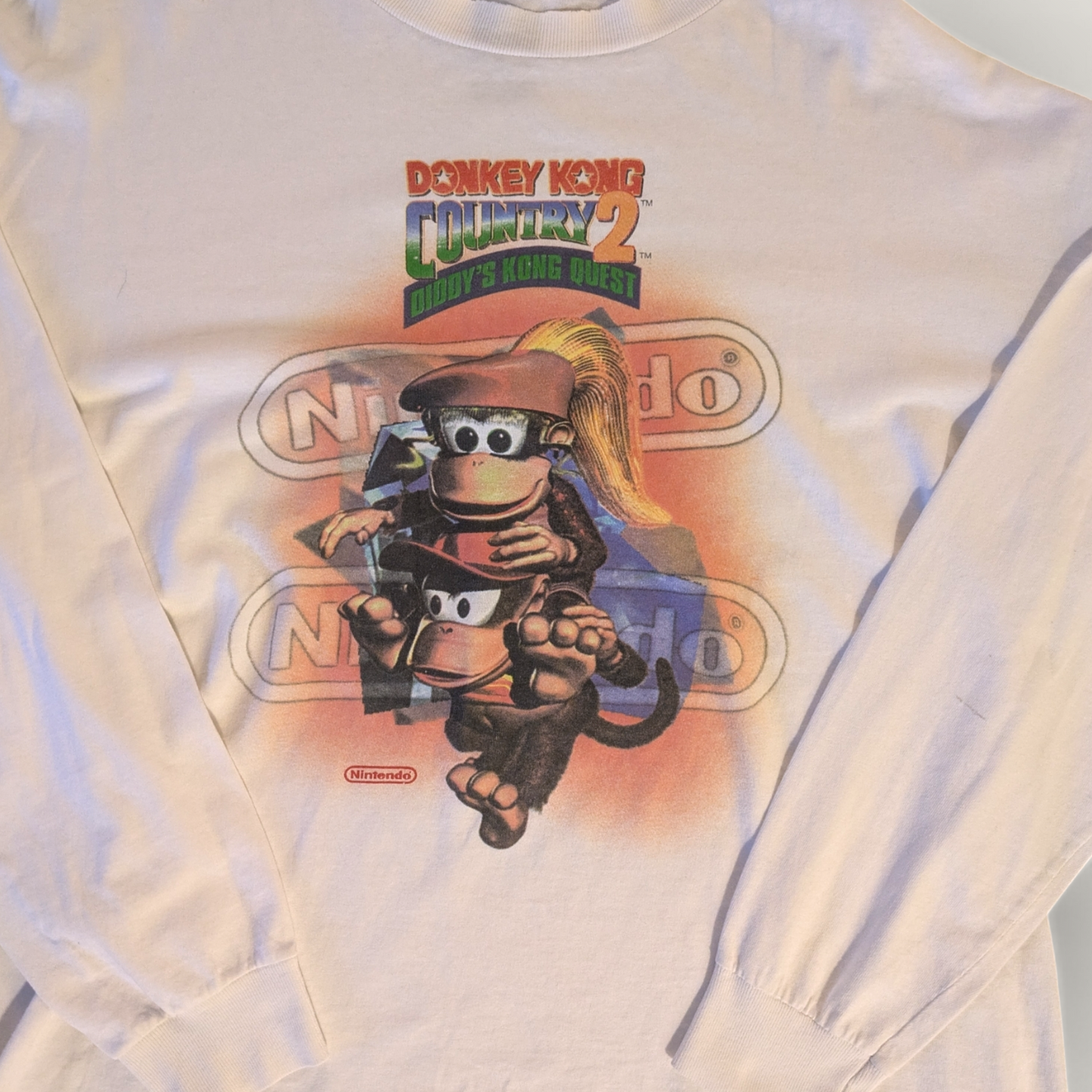 1995 Donkey Kong Country 2 Longe Sleeve Promo