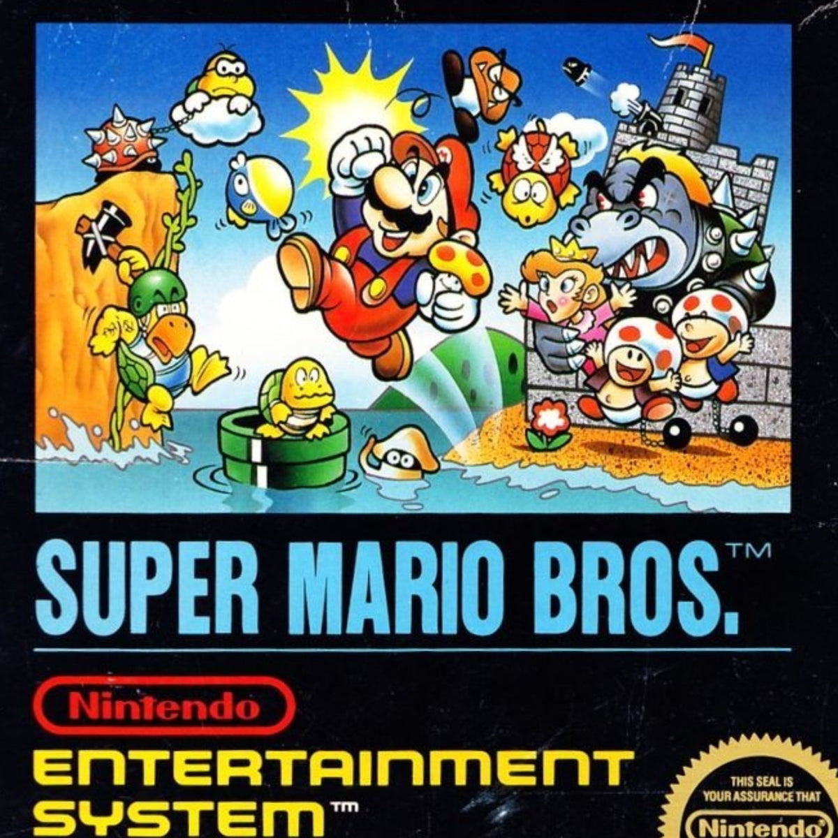 199X Super Mario Bros "Smile Mushroom" Euro promo tshirt