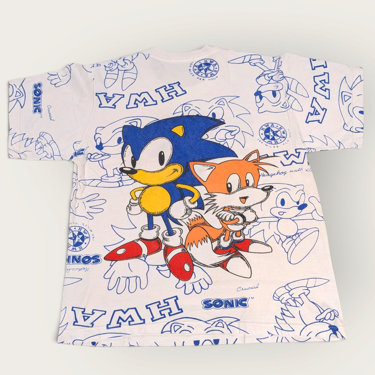 1992 Sonic "Hedgehog With Attitude" AOP Promo shirt