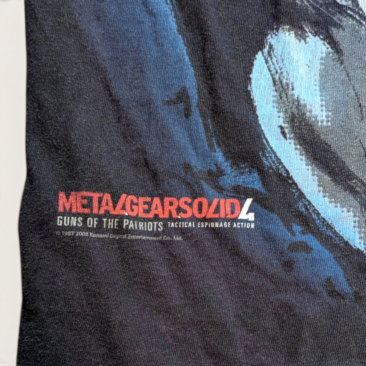 2008 Metal Gear Solid Old Snake Smoking Promo tshirt