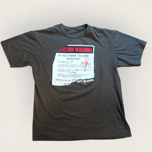 2009 Left 4 Dead "Infection Warning" Promo shirt