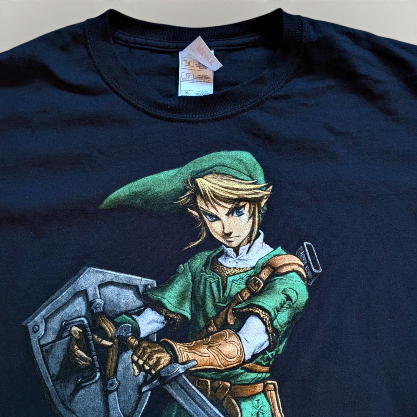 2007 Legend of Zelda Twilight Princess "Big Print Link" Promo shirt
