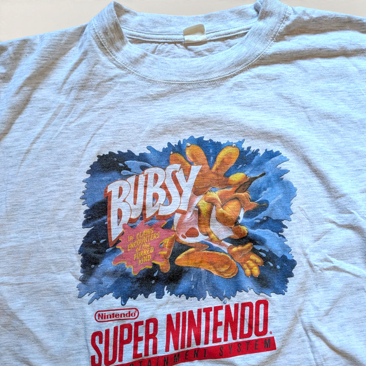 1993 Bubsy in Claws Encounters of the Furred Kind Promo shirt