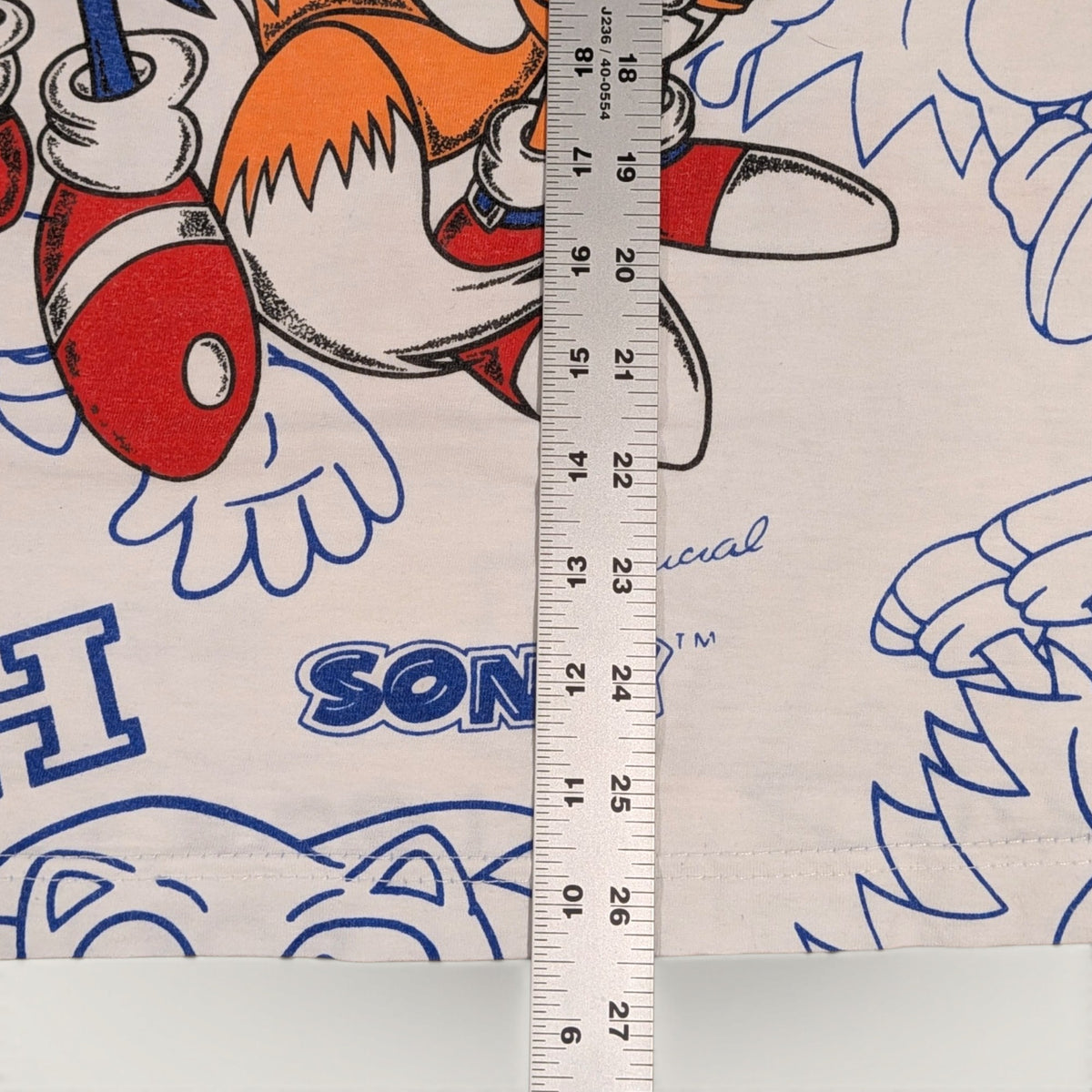1992 Sonic "Hedgehog With Attitude" AOP Promo shirt