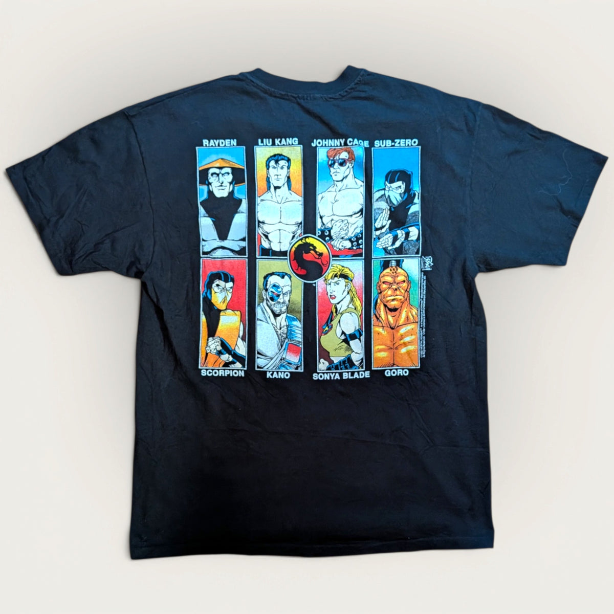 1992 Mortal Kombat Roster "Backstage Pass" Promo shirt