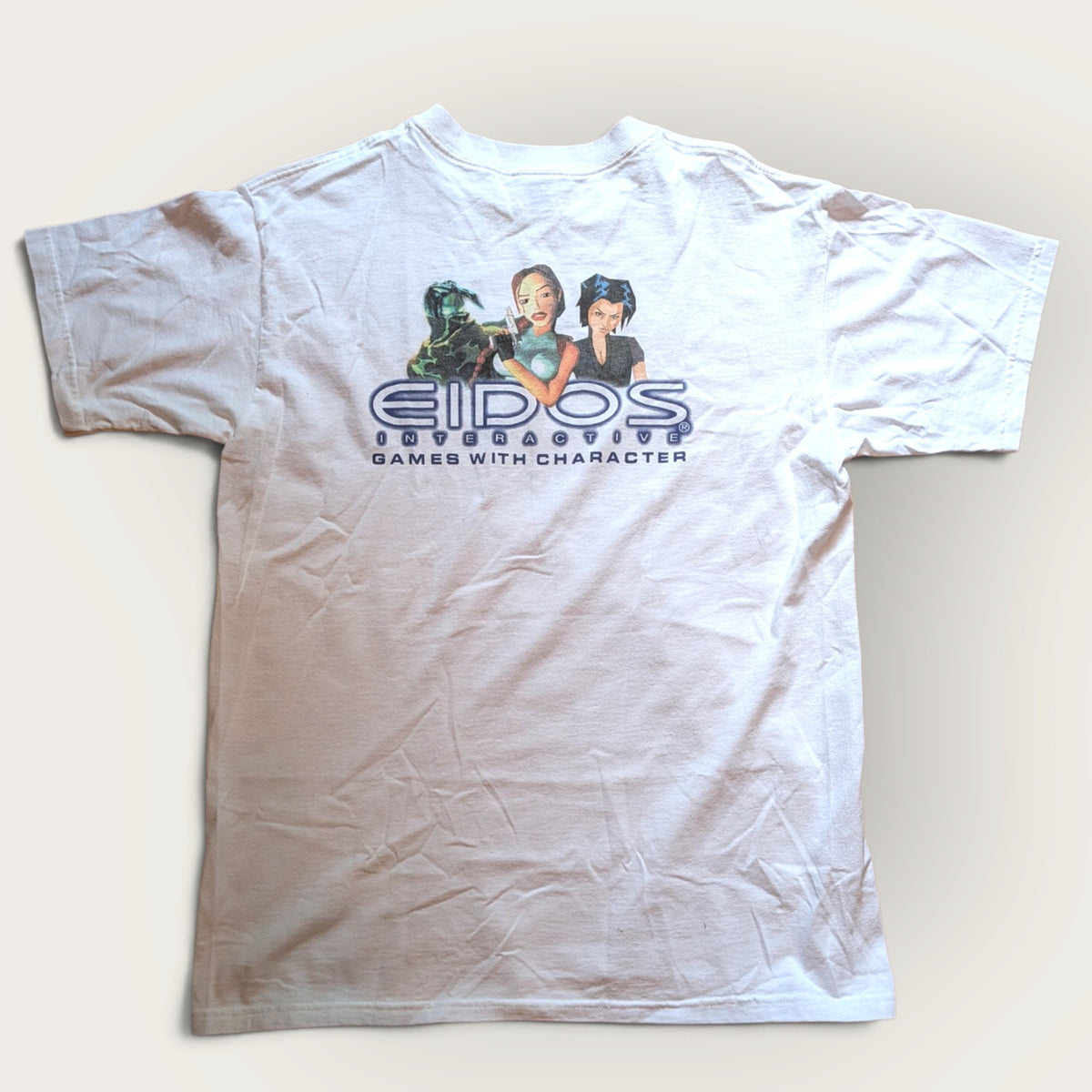 1999 Eidos Interactive "Games with Character" Promo shirt