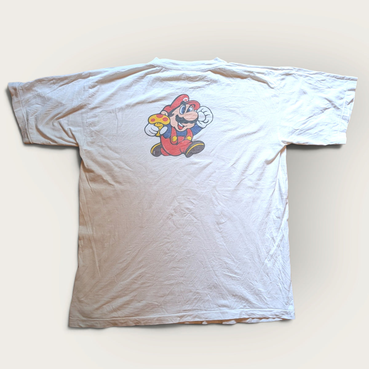 199X Super Mario Bros "Smile Mushroom" Euro promo tshirt