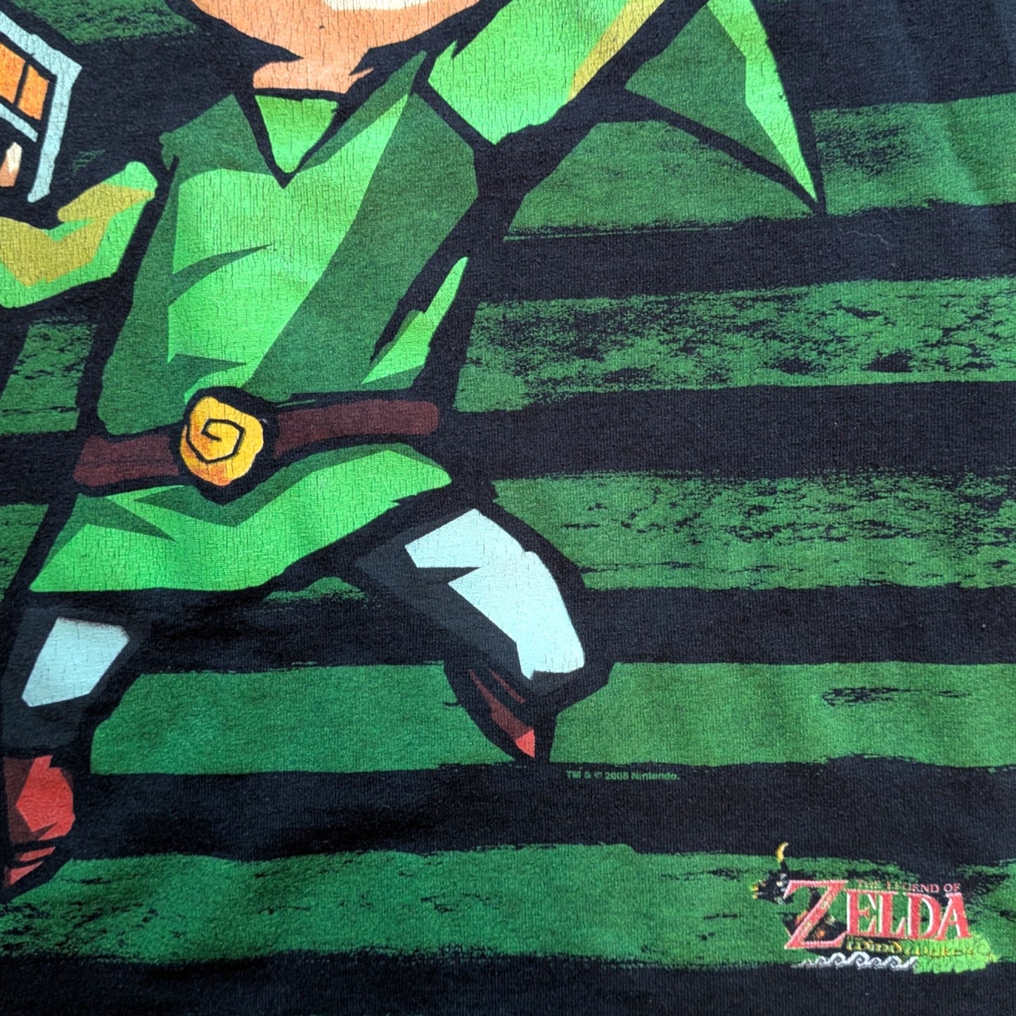 2008 Legend of Zelda Wind Waker "Cartoon Link" Promo shirt