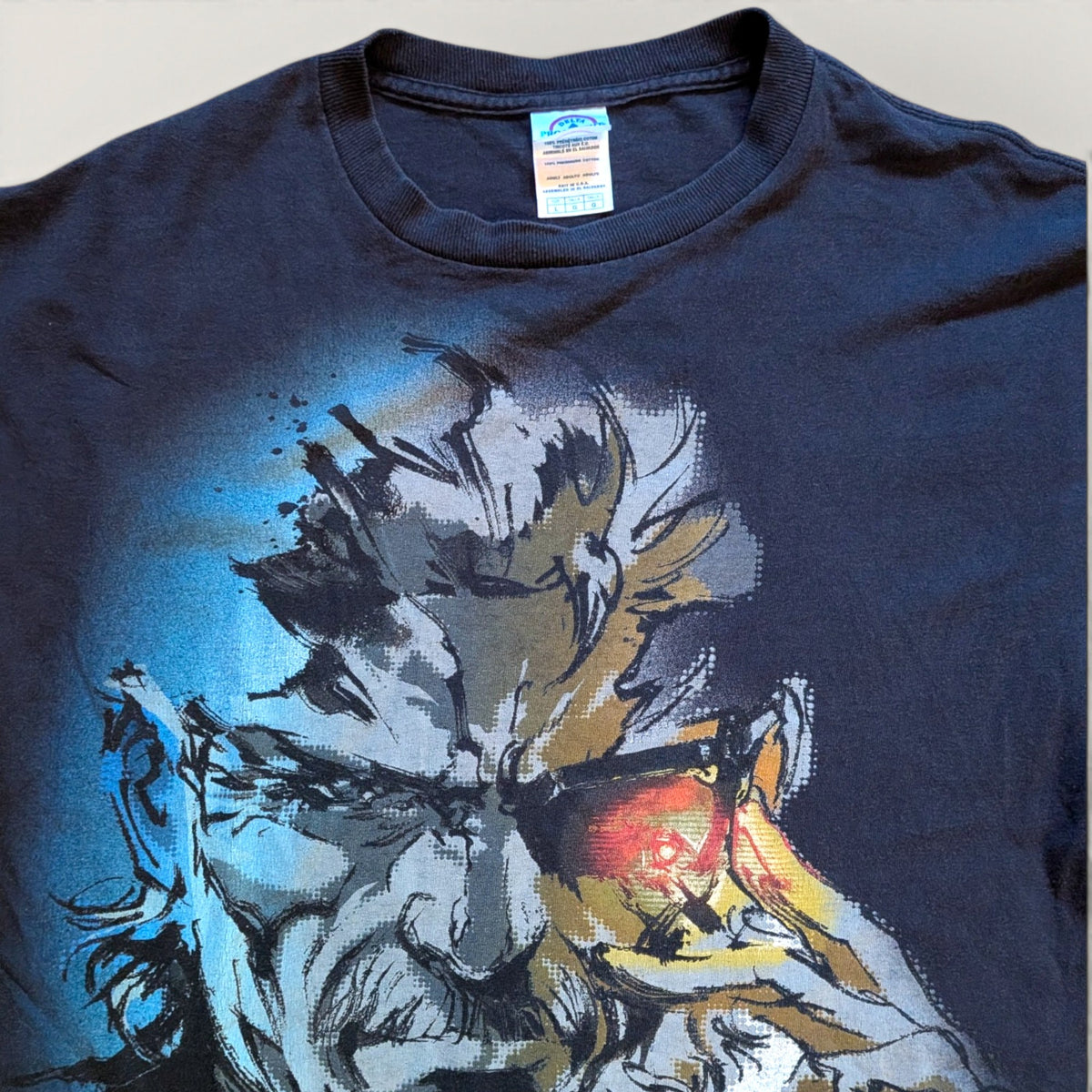2008 Metal Gear Solid Old Snake Smoking Promo tshirt