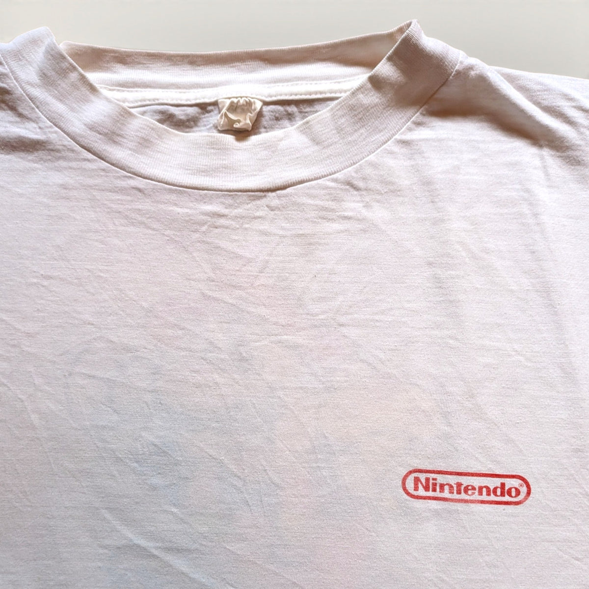 199X Super Mario Bros "Smile Mushroom" Euro promo tshirt