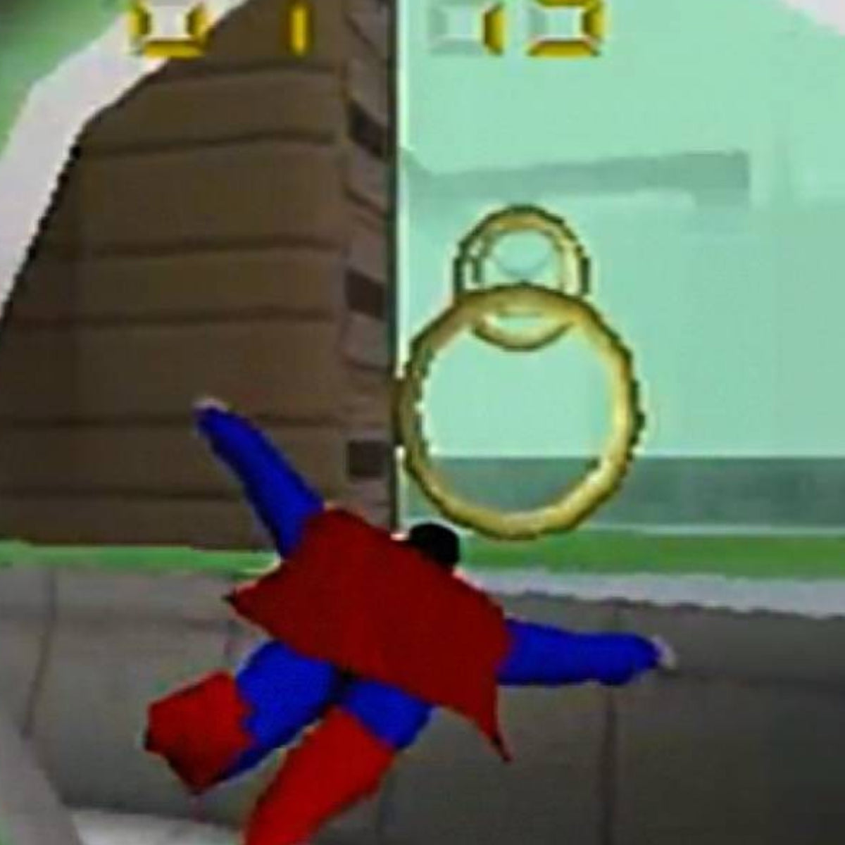 1999 Superman "N64 and Gameboy" Promo shirt