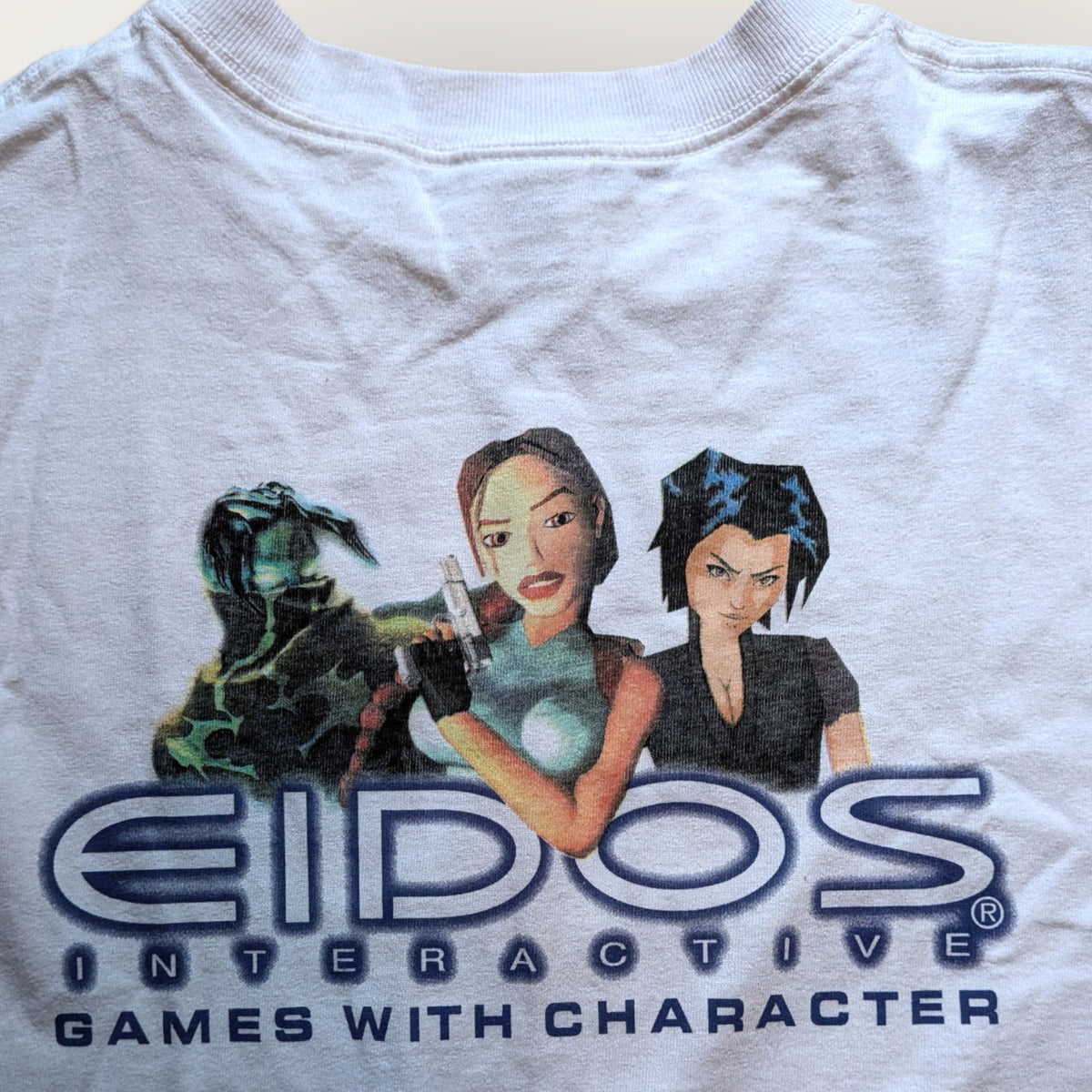 1999 Eidos Interactive "Games with Character" Promo shirt