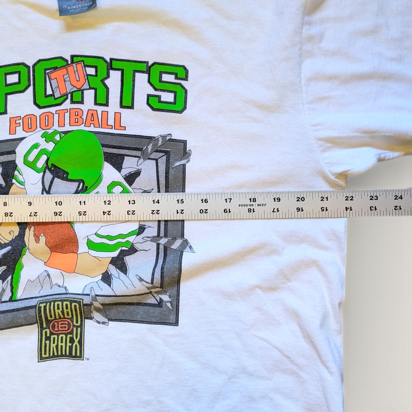 1991 TV Sports Football TurboGrafx 16 Promo T-shirt
